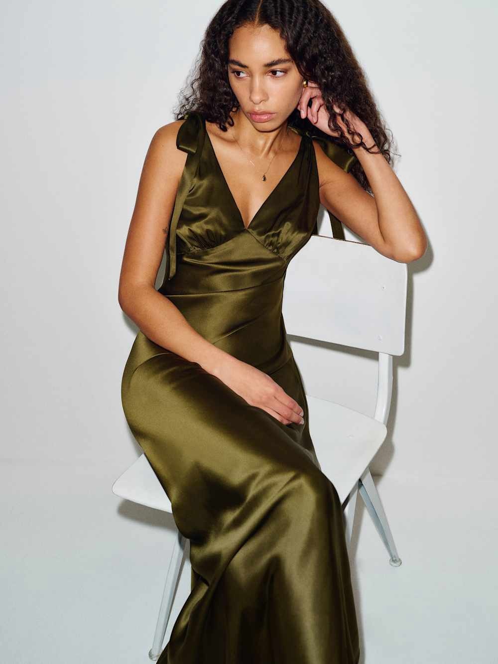 Reformation Pernille Silk Dress